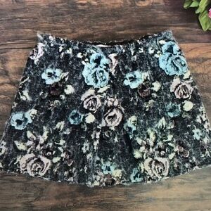 Floral Patterned Kids Skirt